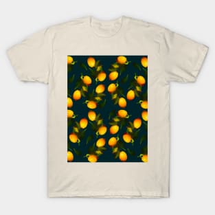 Watercolour lemon pattern T-Shirt